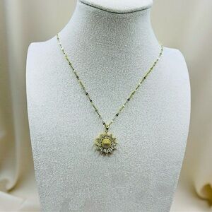 Sunflower Necklace 18K Golden Plated Stainless Steel
